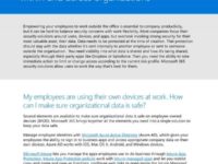 Protect your data in files, apps, and devices, within and across an organization