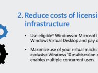 Reduce licensing and infrastructure costs