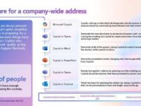 Prepare for a company-wide address