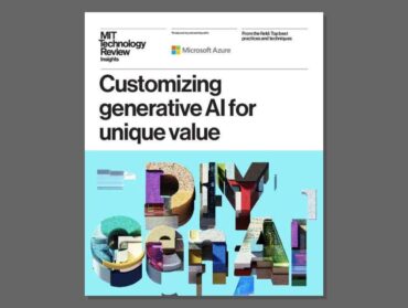 Customizing generative AI for unique value